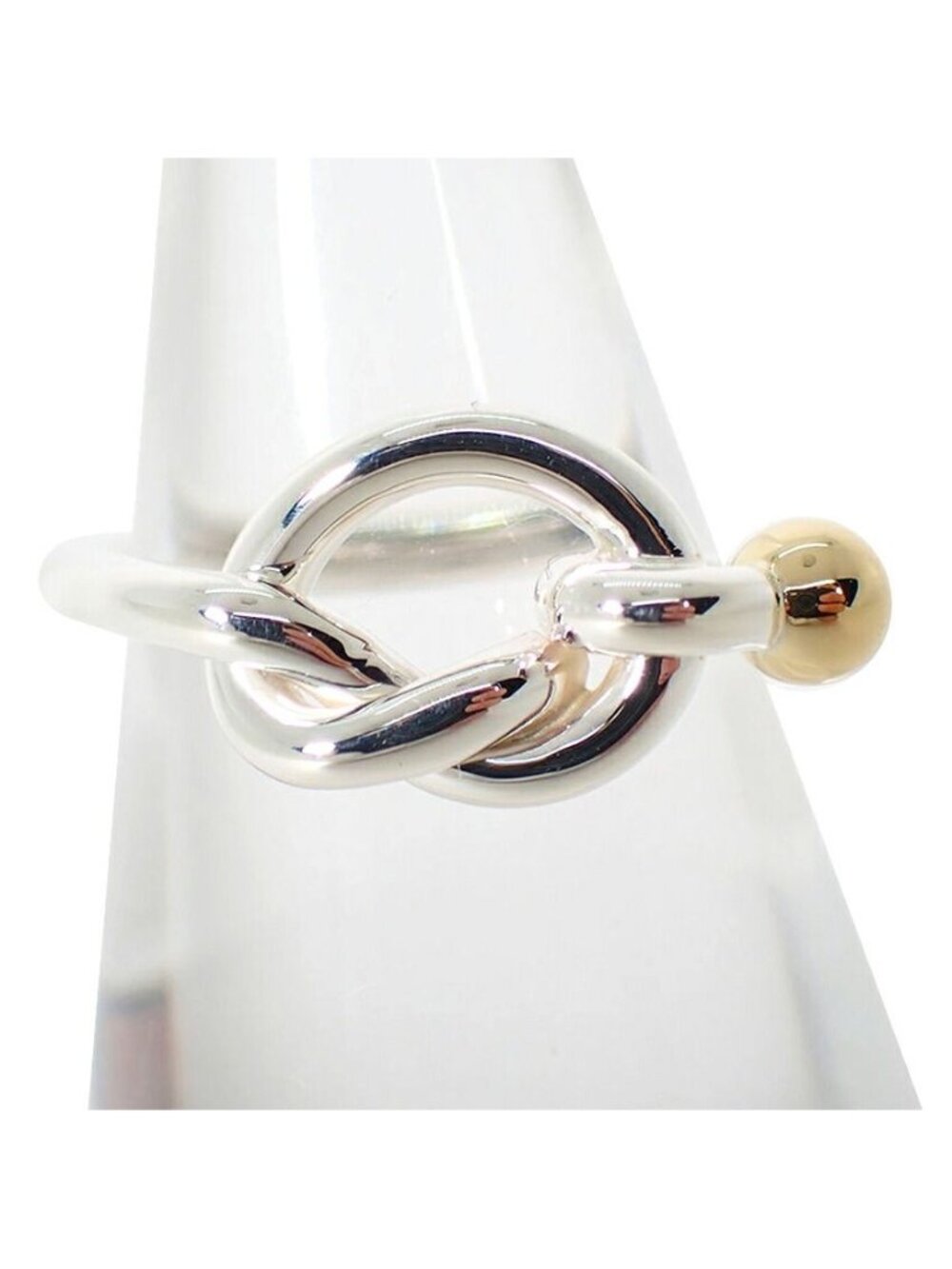 Tiffany & Co 925/750 Hook & Eye Ring
